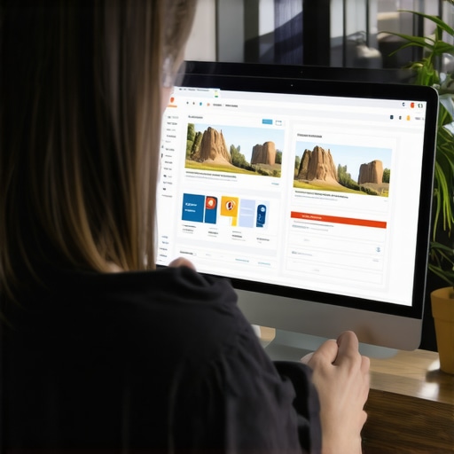 SEO expert analyzing local SEO data with Arizona landmarks in background.