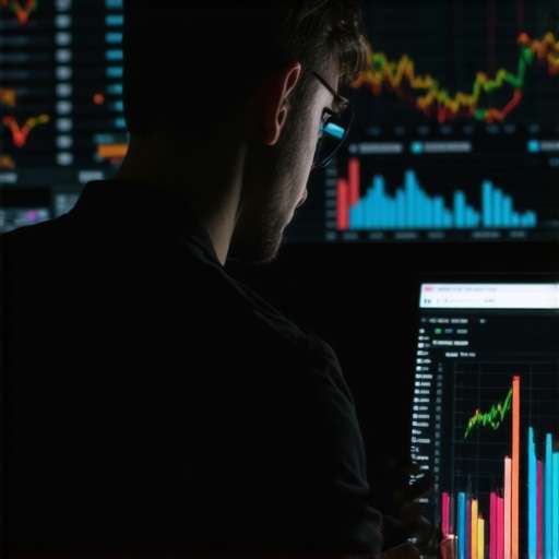 A person reviewing SEO analytics on a laptop with citation and ranking reports.