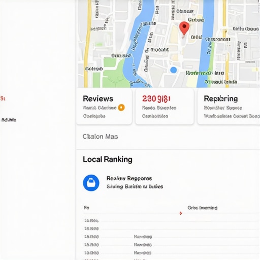 Local SEO Tools Dashboard Screenshot of local SEO management dashboard tracking citations, reviews, and rankings