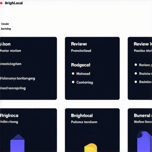 Screenshot of BrightLocal's interface displaying citations and review tracking tools
