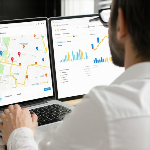 Person reviewing local SEO data on a laptop for Chandler business