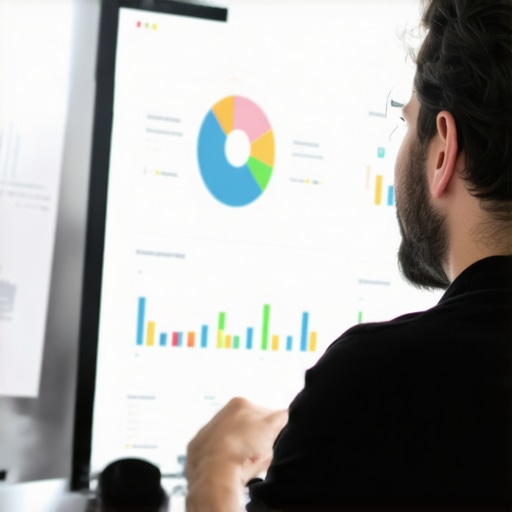 Business owner reviewing SEO and website performance data on a laptop in Chandler