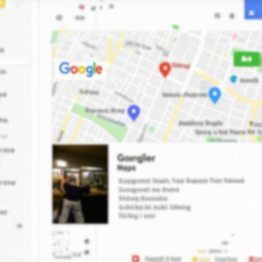 Close-up of Google Maps with local business listings and engagement statistics in Chandler, Arizona.