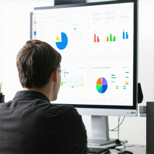 Person reviewing local SEO analytics and maps on a laptop.